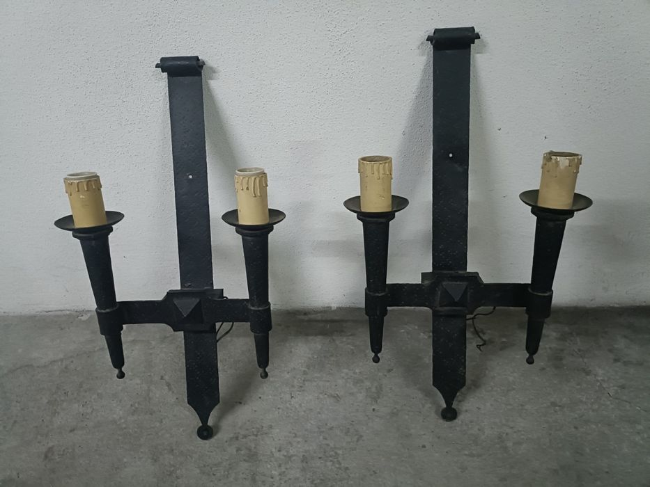 Candeeiro em ferro antigo