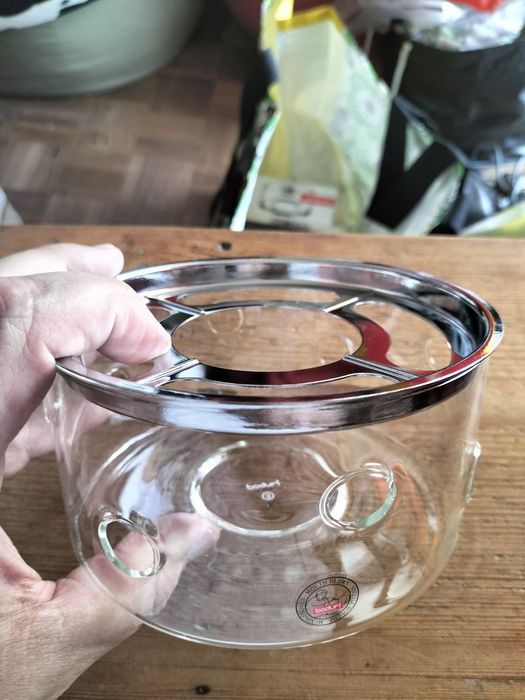 Bodum rechauld de chá em vidro