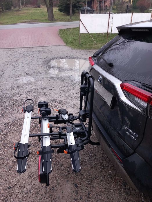 Aguri Active Bike Pro 2 Silver Platforma rowerowa na 2 rowery + 1. Bagażnik rowerowy na hak na 2 rowery plus dostawka