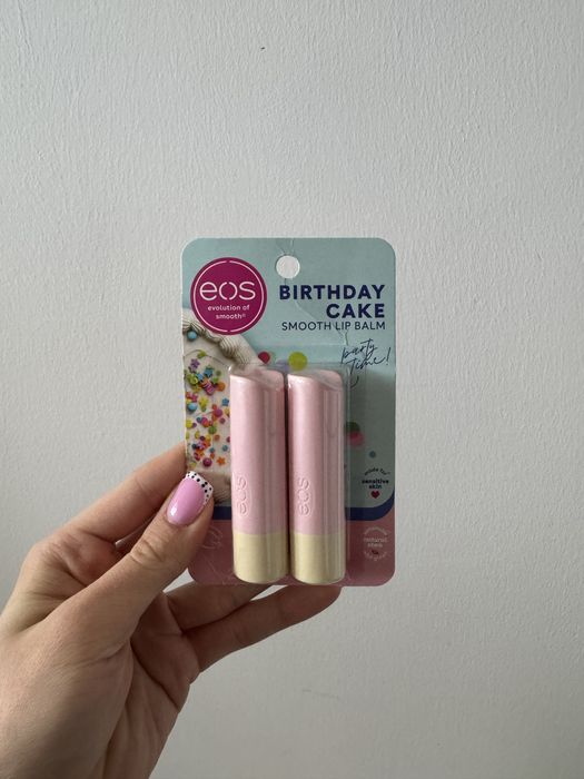 Balsam do ust eos o smaku ciasta urodzinowego x2