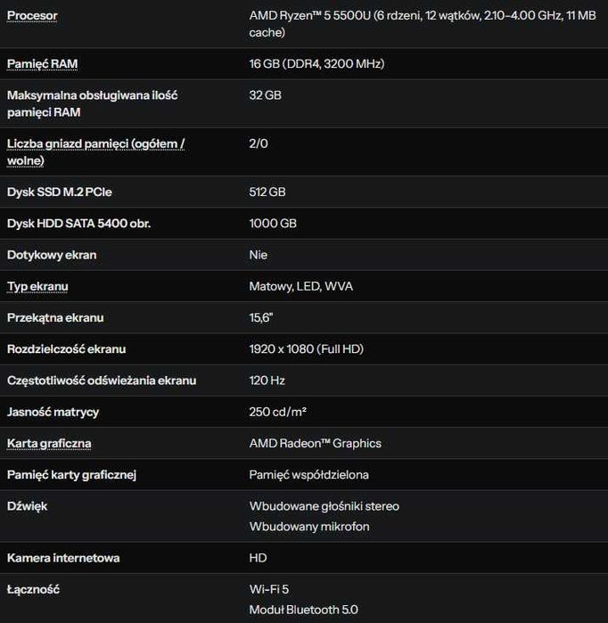 Laptop Dell 3525 idealny