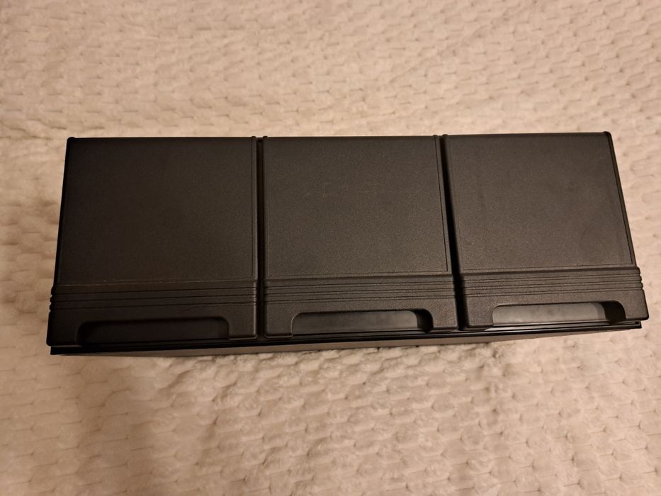 Szufladowy pojemnik do kaset magnetofonowych Vintage