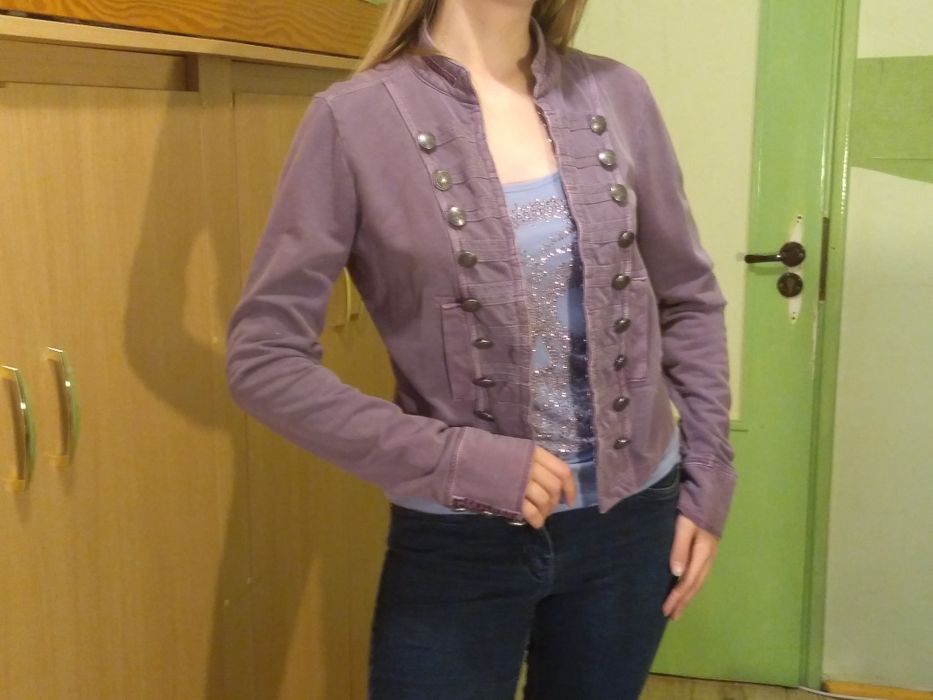 Żakiet kolor wrzosowy, rozm. 12