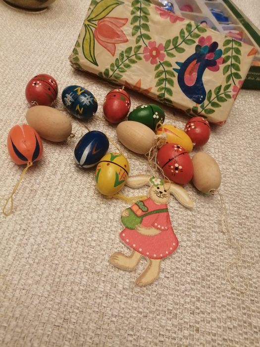 Drewniane ozdoby świąteczne. Wielkanocne.