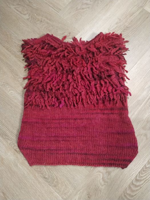 Kamizelka Miss Sixty L bezrękawnik czerwony wełna wool