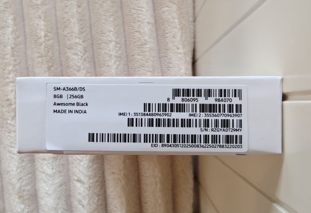 Samsung Galaxy A36 5G 256GB Preto – Novo Selado – Fatura NOS – 3 Anos