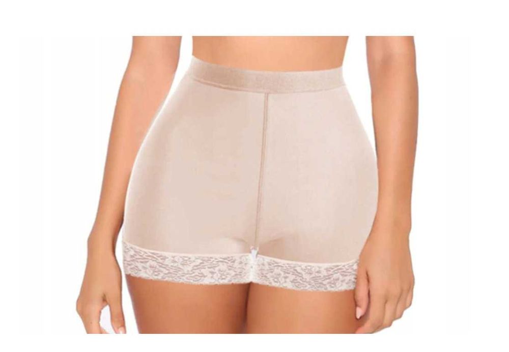 Figi Majtki modelujące i powiększające pośladki BEŻOWE r. L