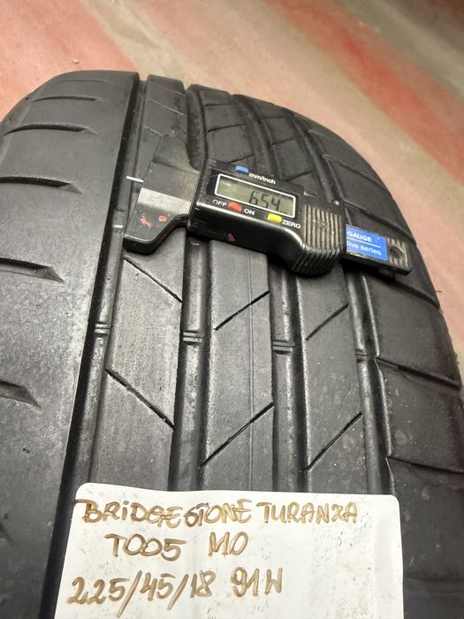 1x 225/45R18 91W BRIDGESTONE  TURANZA T005 MO opona letnia POJEDYNKA 2025r