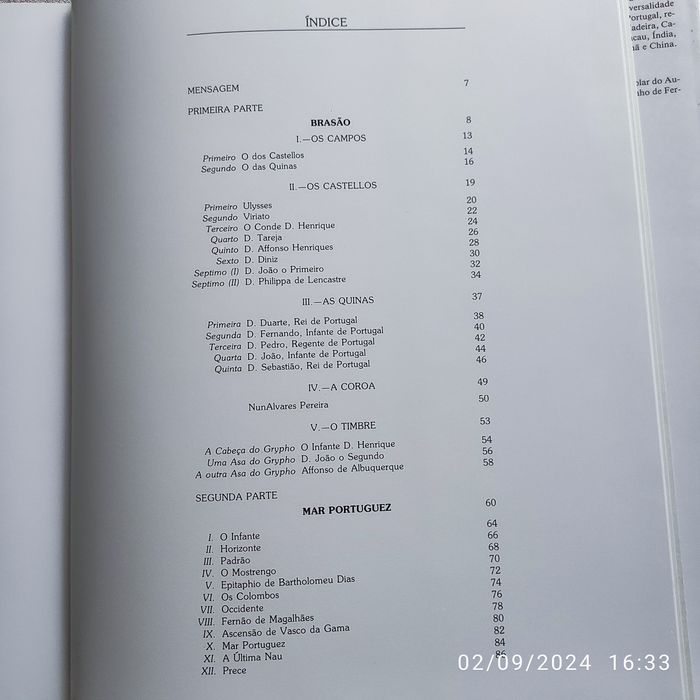 Mensagem de Fernando Pessoa edição Banco Nacional Ultramarino