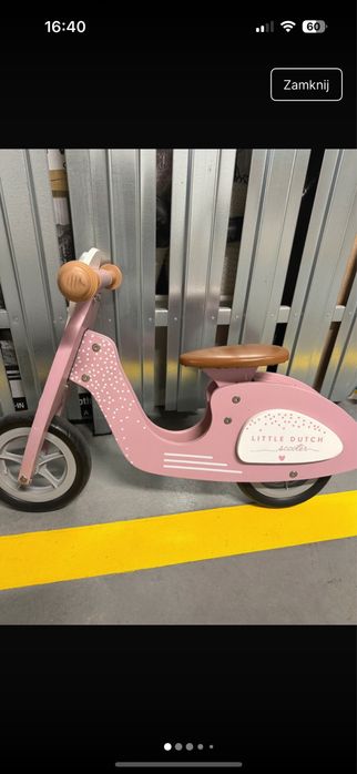 Rowerek biegowy różowy Little Dutch