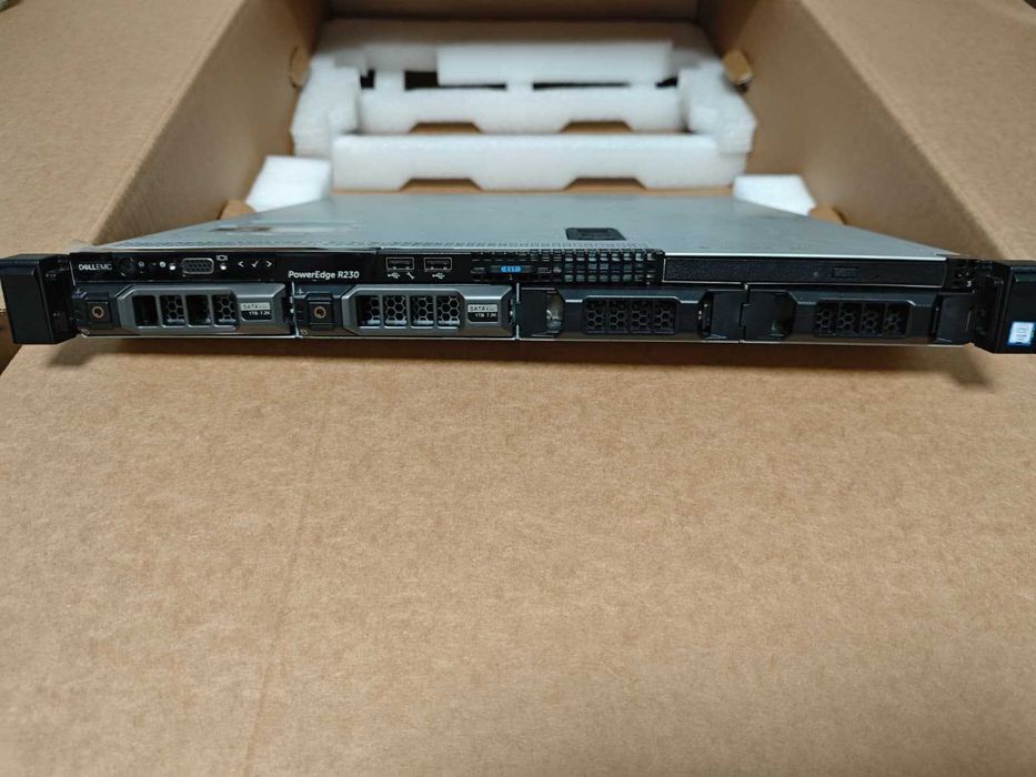 Dell EMC PowerEdge R230 E3-1220 V6 8GB + 2x2TB HDD Dell +szyny +front ...