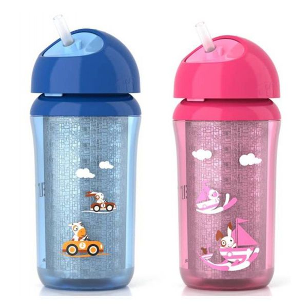 Термочашка с трубочкой Philips Avent, 260мл, 12 мес SCF76600, со склад