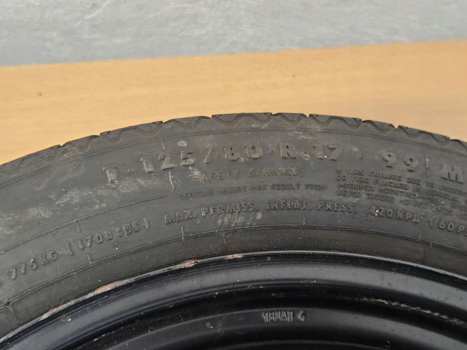 Koło zapasowe dojazdowe volvo XC60 XC70 II V70 Iii S80 II V60 S60 II