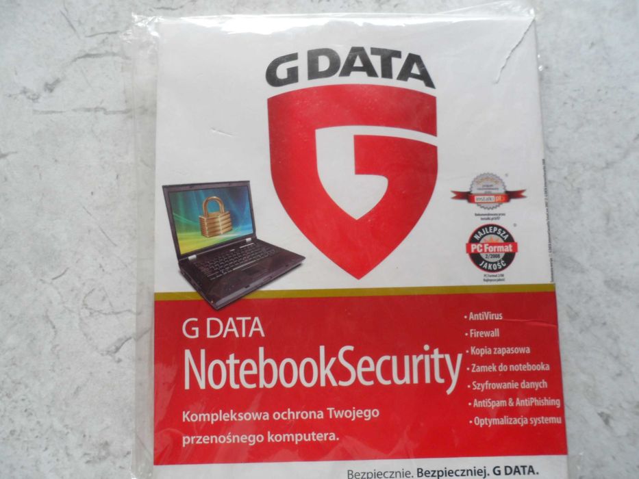 G DATA NotebookSecurity ochrona przenośnego komputera z 2008 roku