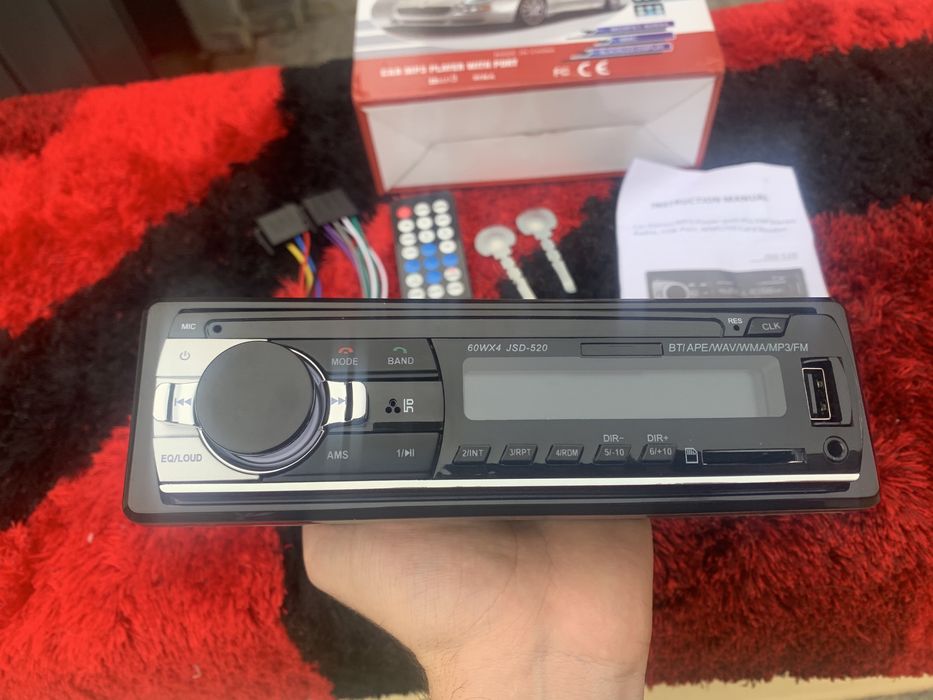 AutoRádio Tamanho UNIVERSAL 1Din,Chamadas, Bluetooth, USB, Cartão SD