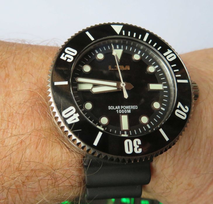 Zegarek diver san martin szafir wr 1000 m 100 at  duży