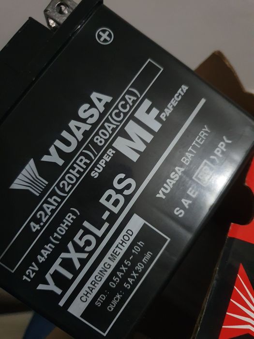 Bateria Mota Yuasa 12v 4.2Ah 80a