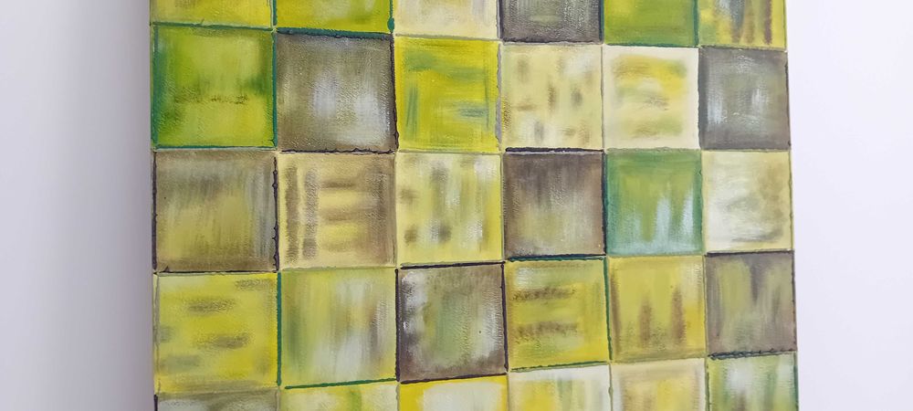 Quadro Original Acrílico sobre Tela 60 x 60 cm!