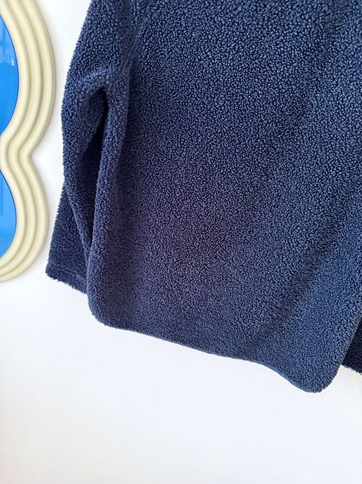 Granatowa  bluza polar suwak boucle miś Banana Republic XS petite