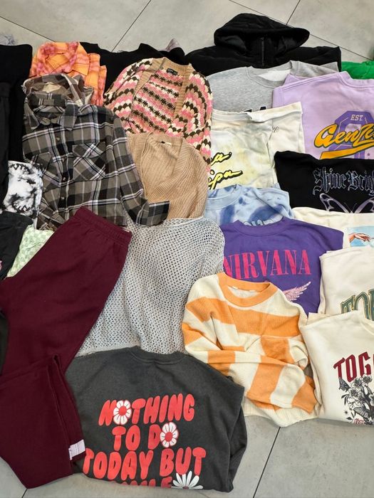 Ubrania MEGA paka 46 sztuki ubrań dla nastolatki roz. L/XL