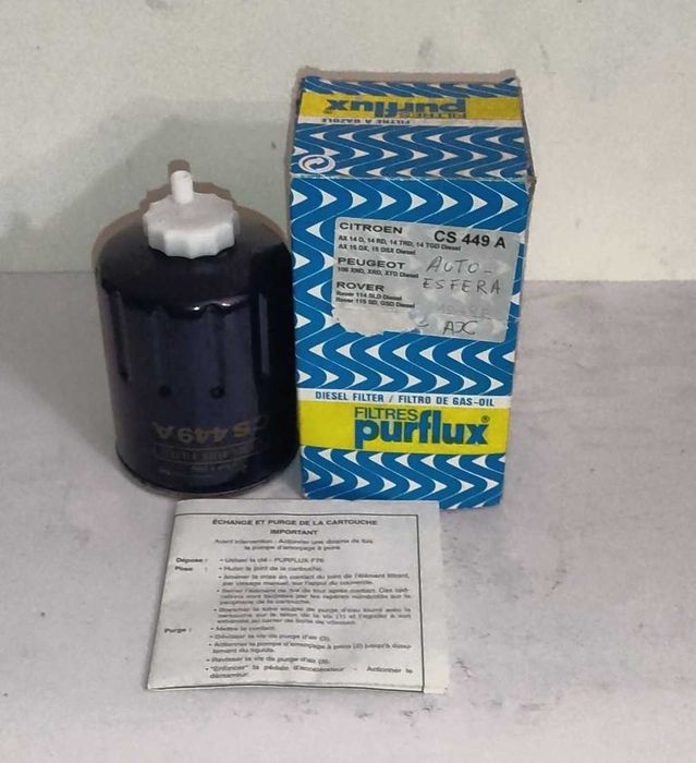Filtro de gasóleo Citroën AX 14 D, 14 RD, 14 TRD, 14 TGD diesel outros