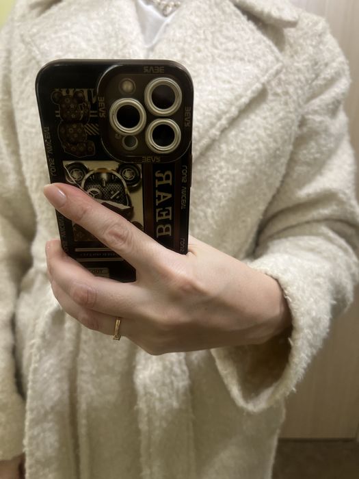 Пальто теплое тедди