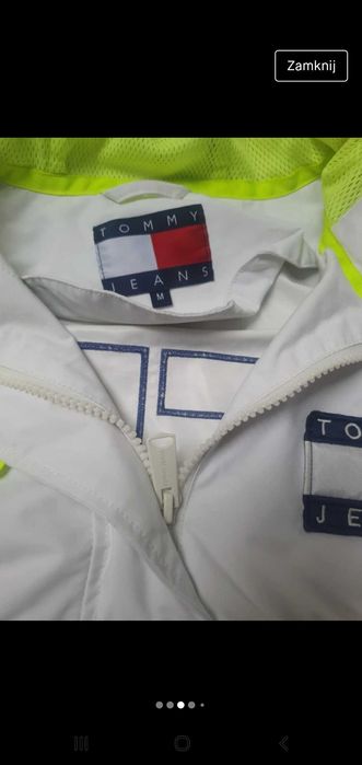 Tommy jeans wiatrowka deszczówka kurtka 38 M