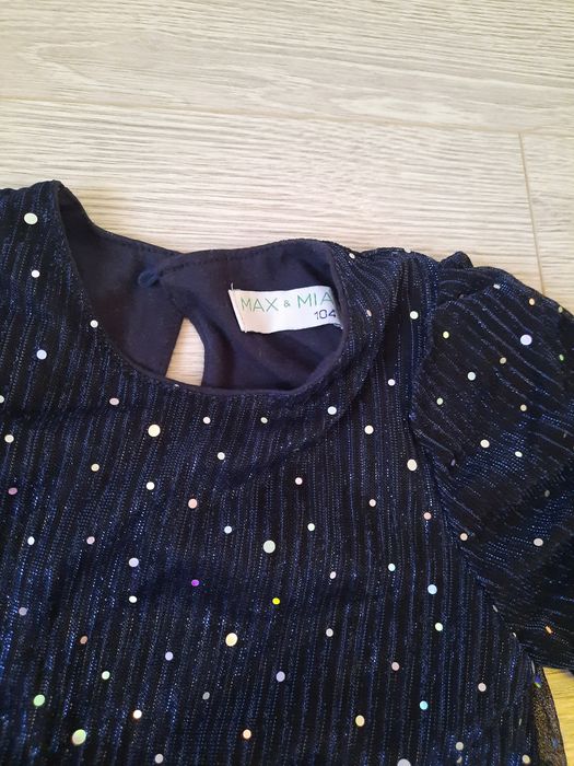 Sukienka granat świecąca