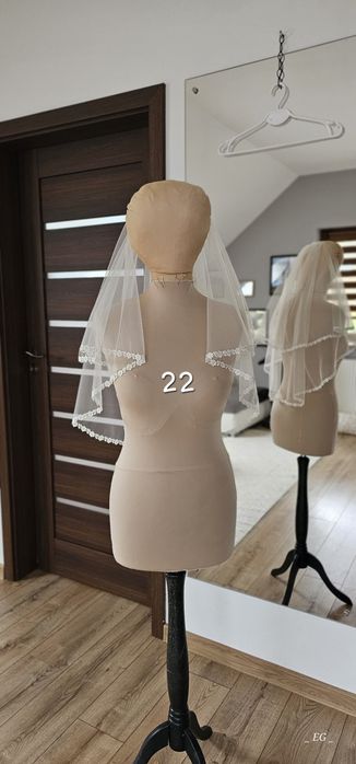 Nowy welon ślubny - dwuwarstwowe