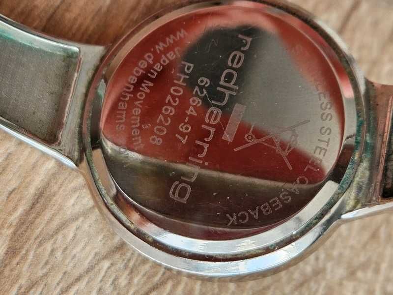 Elegancki zegarek Red Herring z cyrkoniami – 30–38 mm, nowa bateria