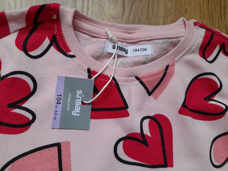 Сукня, плаття сердечки Sinsay 104см. 3-4р. Нова.