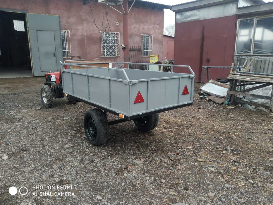 Причіп-самоскид до мотоблока