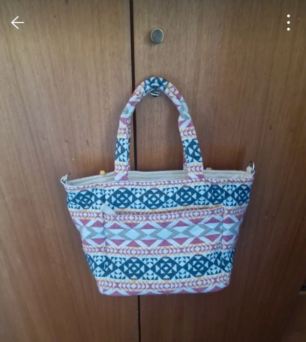 Bolsa em tecido Multicolor