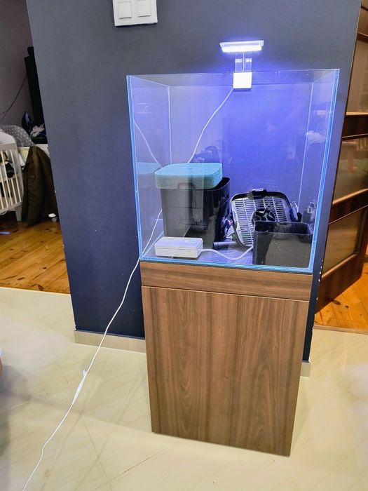 Akwarium 100 L kostka+szafką.Optii Watt