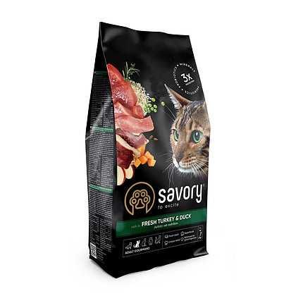 Корм Savory Fresh Turkey & Duck 2 і 8 кг для привередливых кошек