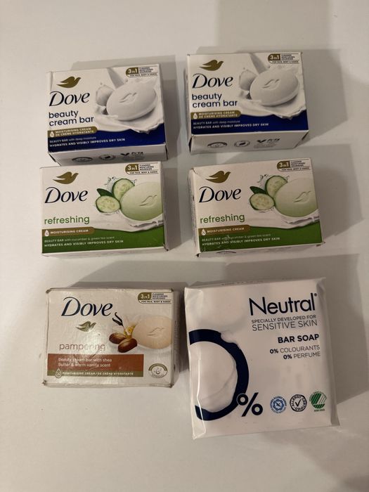 Zestaw mydel Dove Neutral nowe