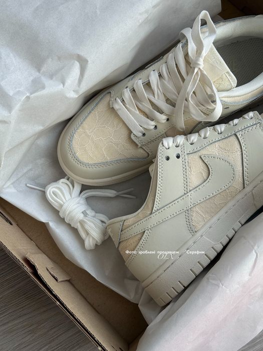 Original NIKE DUNK LOW ‘Lace Pack- Soft Pearl’ (no box)