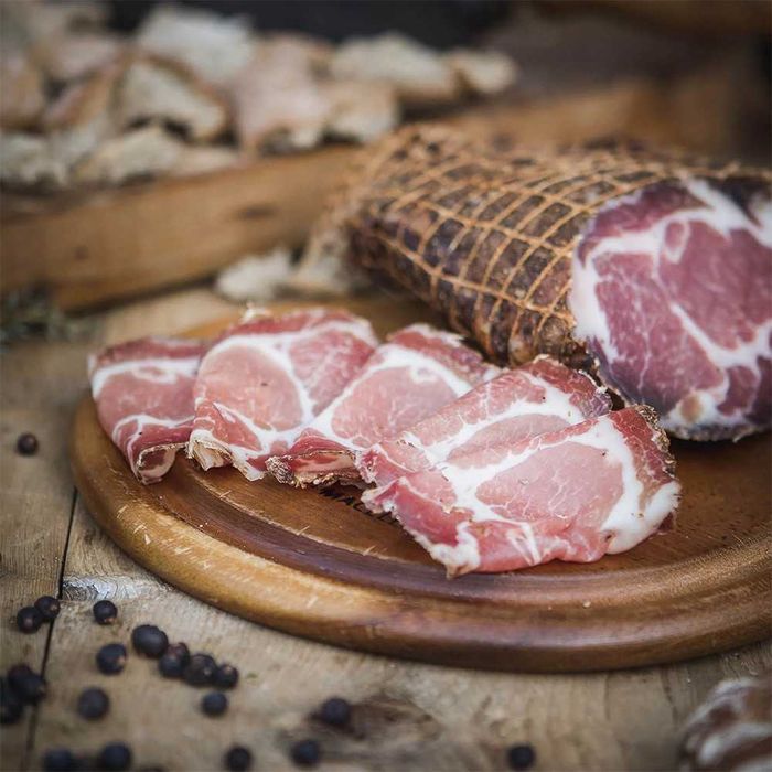 Шинка Коппа сиров'яленна в Вакуумній упаковці, Blu Italia Coppa, 1кг