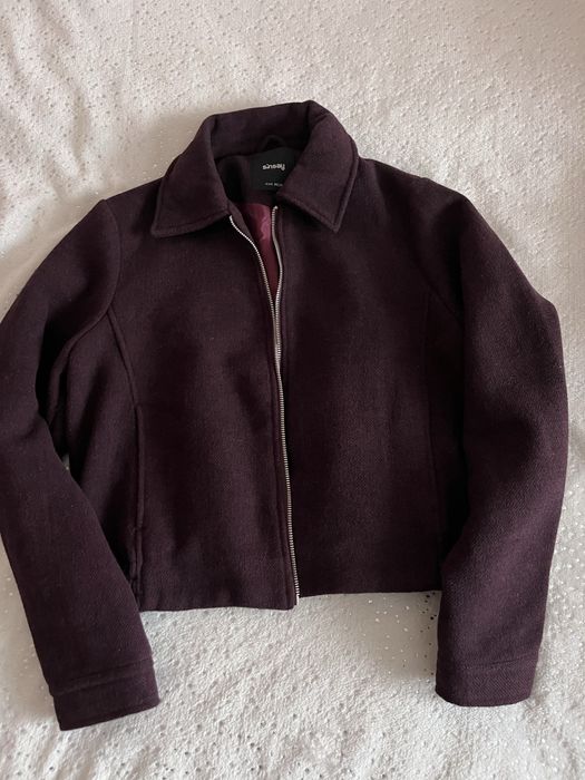 Бомбер Sinsay бордовий укорочений, майже новий