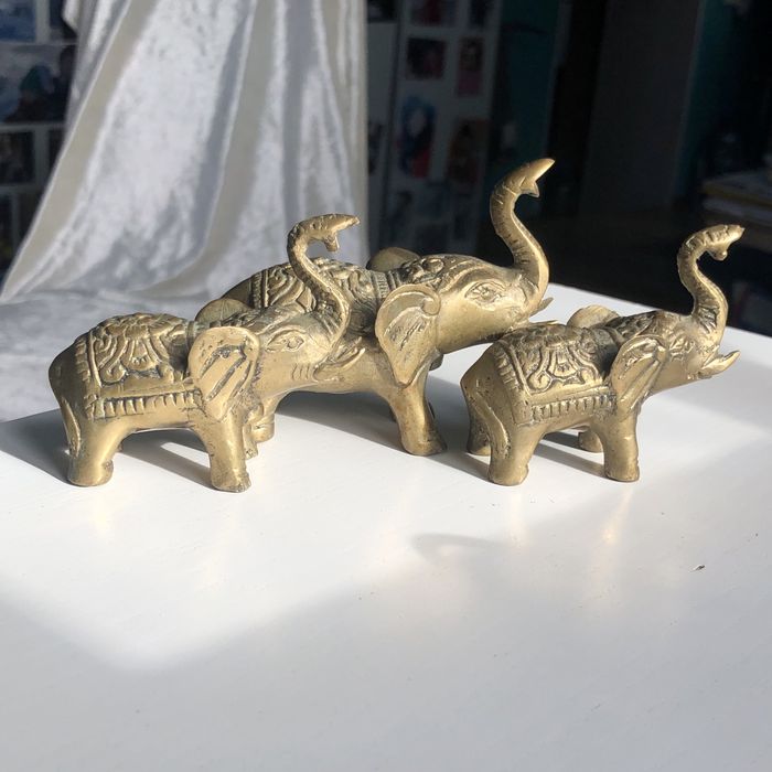 Статуетка слон бронза