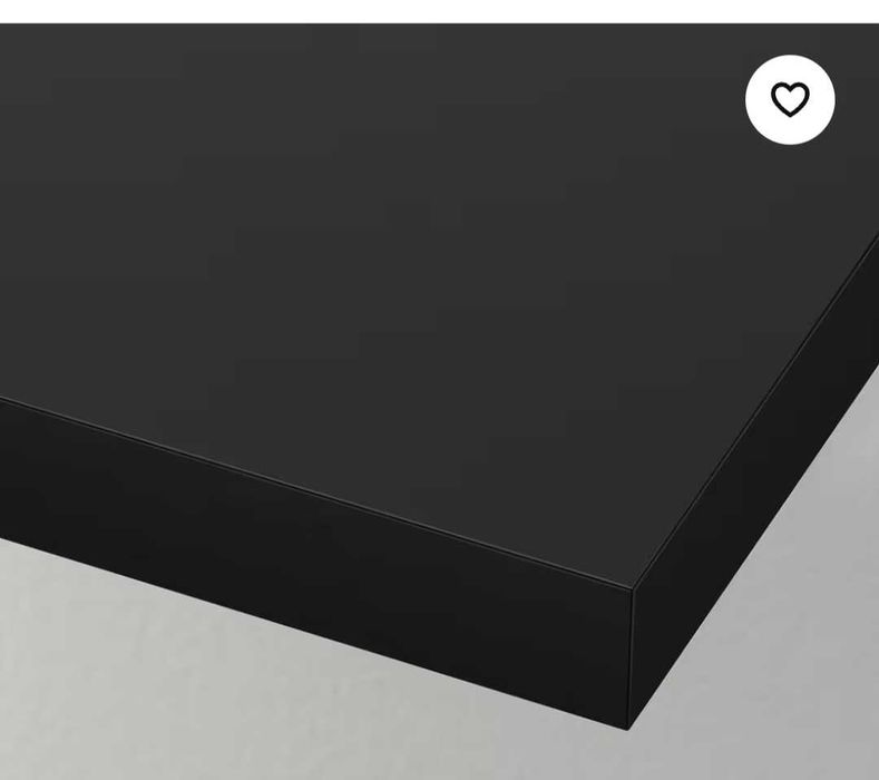 2 estantes de parede preto-castanha Ikea