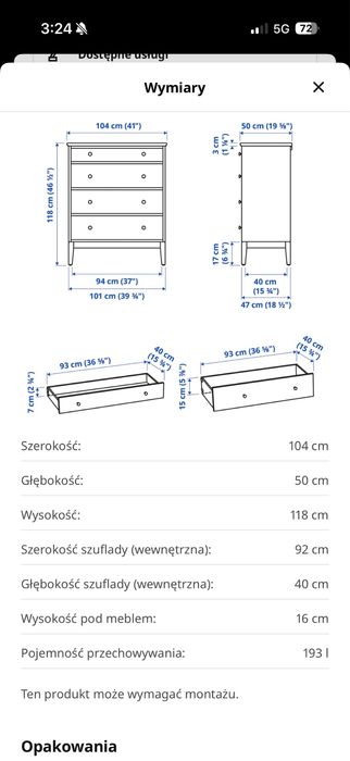 Komoda Ikea Idanas