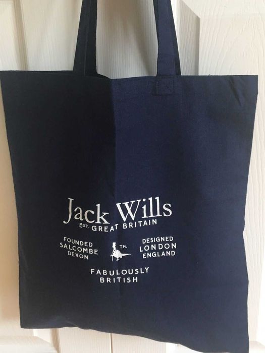 JACK WILLS England Nowa Torba na zakupy Eco Bawełniana Oryginalna 100%