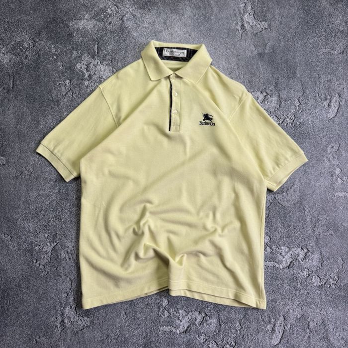 Футболка поло вінтажна burberrys у пісочному кольорі, burberry luxury