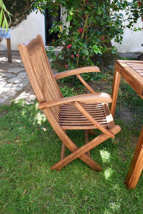 Cadeira Madeira Jardim Pesada