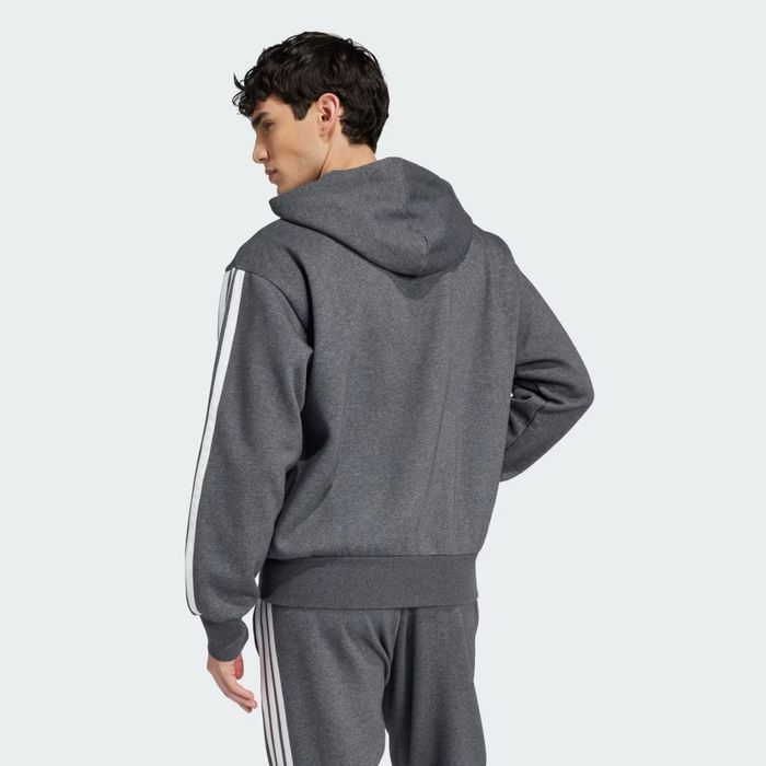 Кофта Adidas Essentials 3-Stripes Fleece Hoodie оригинал флис