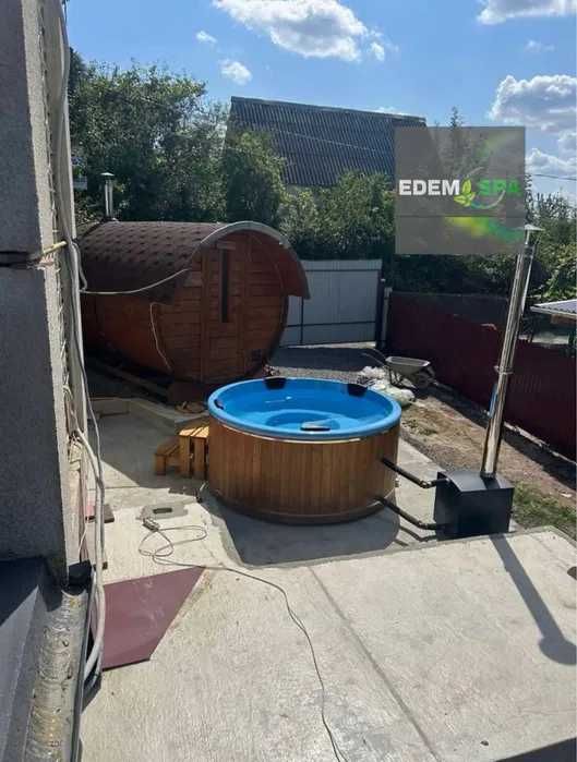 Джакузи на дровах від виробника. Карпатський чан. Офуро. Сауна. Спа.Чан на дровах.