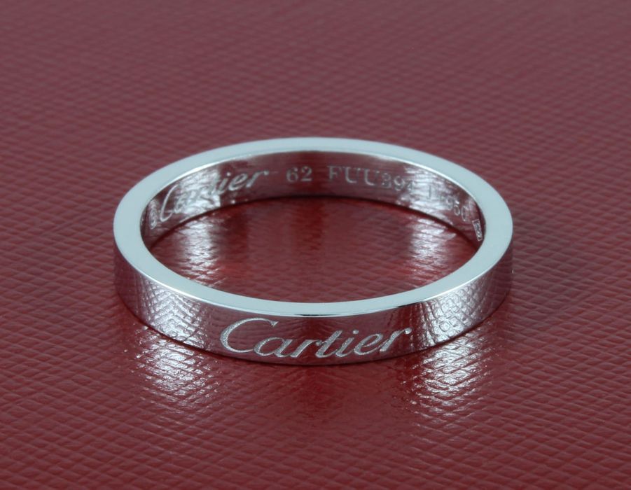 Кольцо из платины пробы Pt950 в стиле Cartier