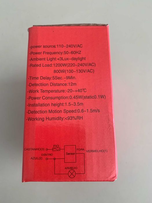 Sensor de tecto novo