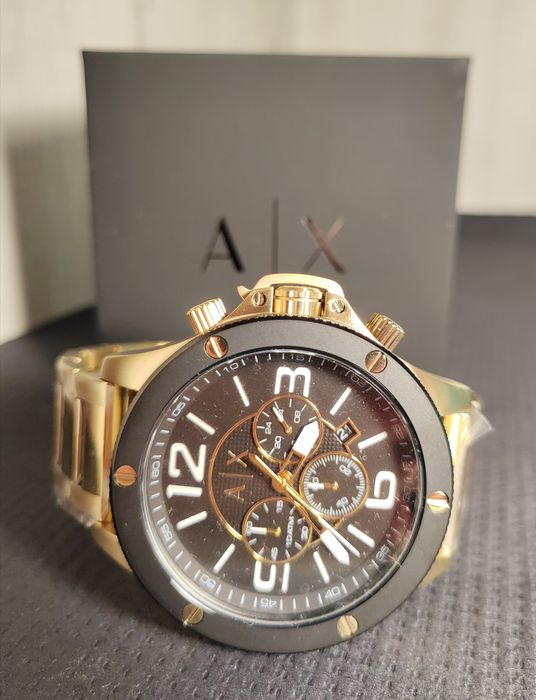Zegarek męski  Armani Exchange Quartz Chronograph Gold Tone AX1511.